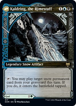 Jorn, Dio dell'Inverno // Kaldring, il Bastone di Brina Card Back