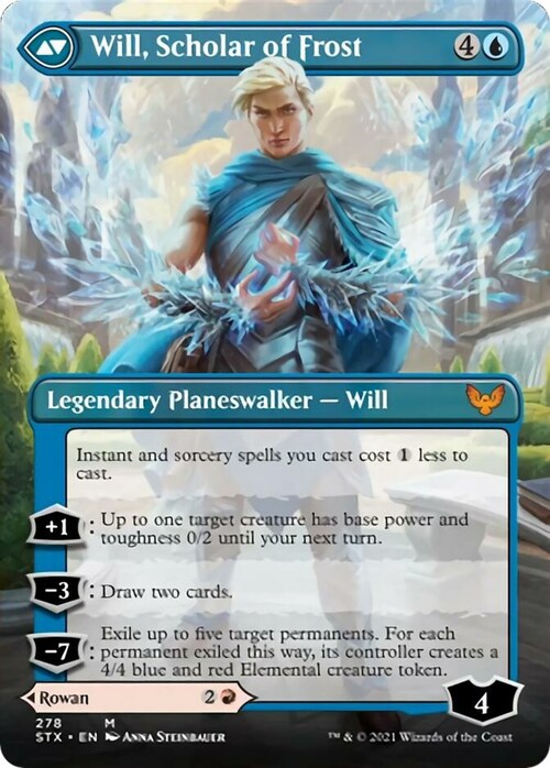 Rowan, Studiosa delle Scintille // Will, Studioso del Gelo Card Back