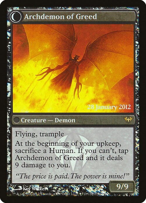 Demone Famelico // Arcidemone dell'Ingordigia Card Back