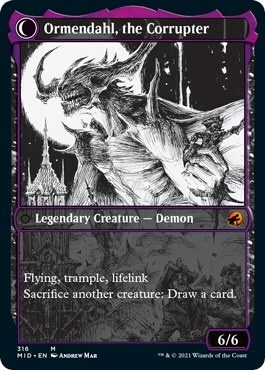 Jerren, Corrupted Bishop // Ormendahl, the Corrupter Parte Posterior