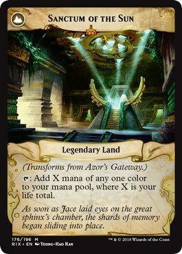 Portale di Azor // Santuario del Sole Card Back