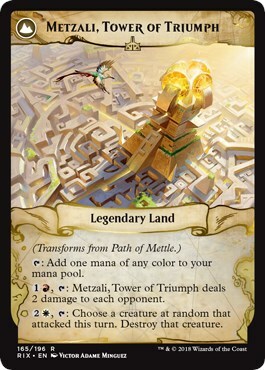 Sentiero della Tempra // Metzali, Torre del Trionfo Card Back
