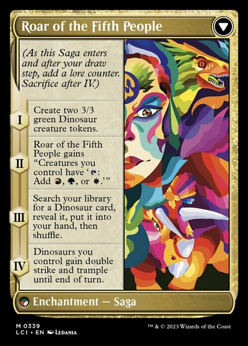 Huatli, Poetessa dell'Unità // Ruggito del Quinto Popolo Card Back