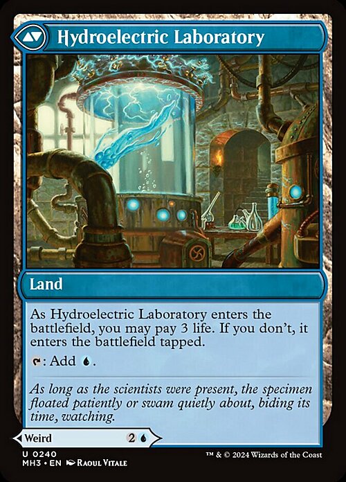 Hydroelectric Specimen // Hydroelectric Laboratory Card Back