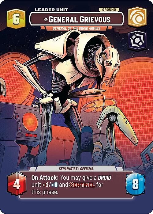 General Grievous - General of the Droid Armies Card Back