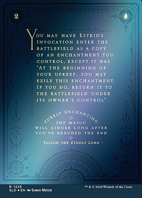Estrid's Invocation Card Back