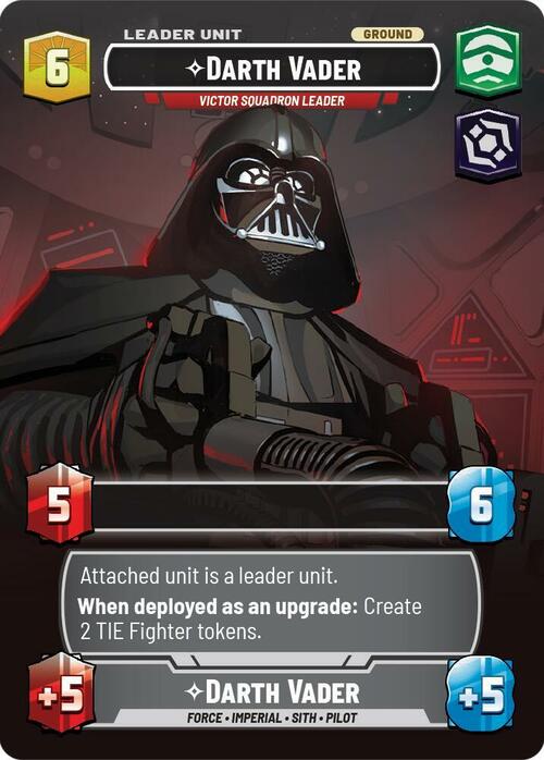 Darth Vader - Victor Squadron Leader Card Back