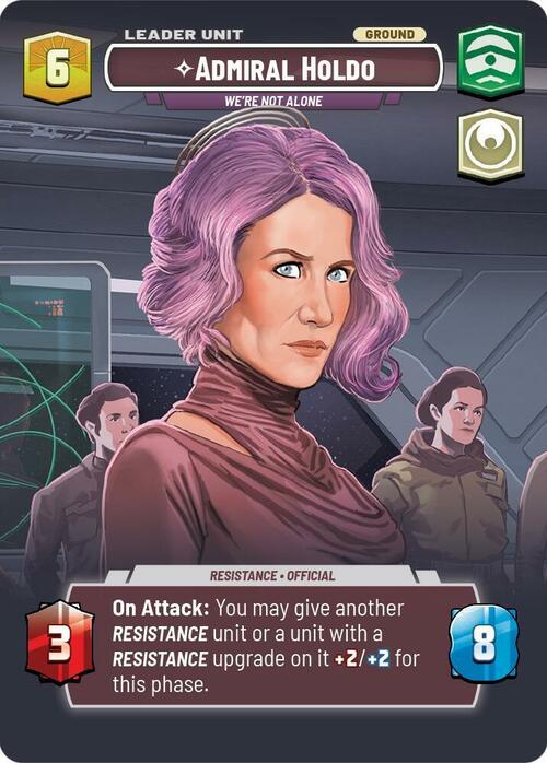 Admiral Holdo - We're Not Alone Card Back
