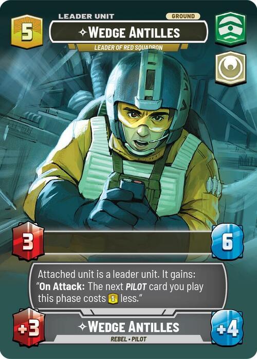 Wedge Antilles - Leader of Red Squadron Card Back