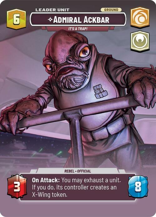 Admiral Ackbar - It's A Trap! Card Back