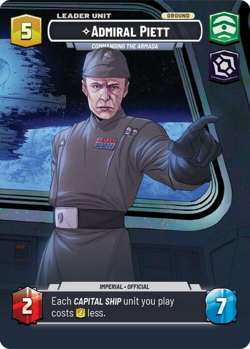 Admiral Piett - Commanding the Armada Card Back