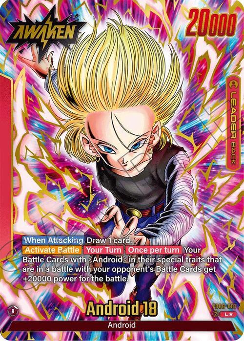 Android 18 Card Back
