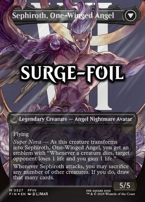 Sephiroth, Fabled SOLDIER // Sephiroth, One-Winged Angel Card Back