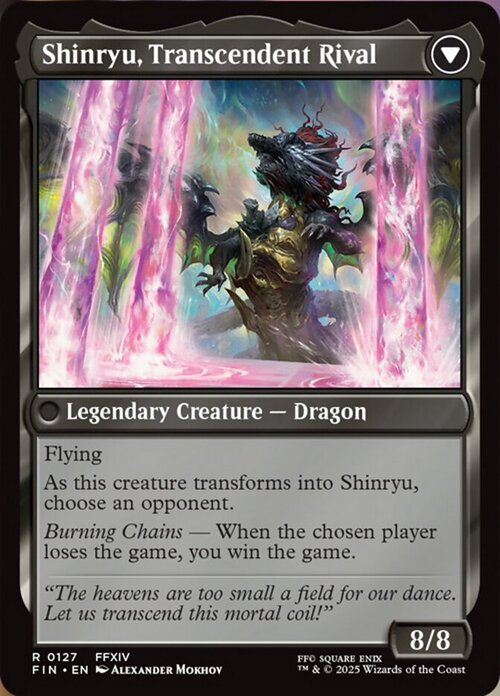 Zenos yae Galvus // Shinryu, Transcendent Rival Card Back