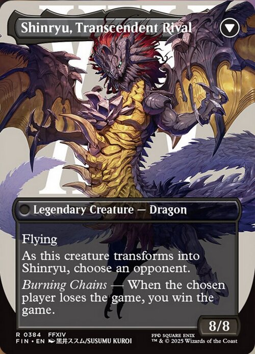 Zenos yae Galvus // Shinryu, Transcendent Rival Card Back