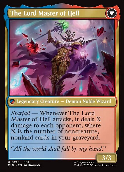 The Emperor of Palamecia // The Lord Master of Hell Parte Posterior