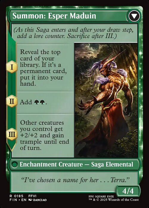 Esper Origins // Summon: Esper Maduin Card Back