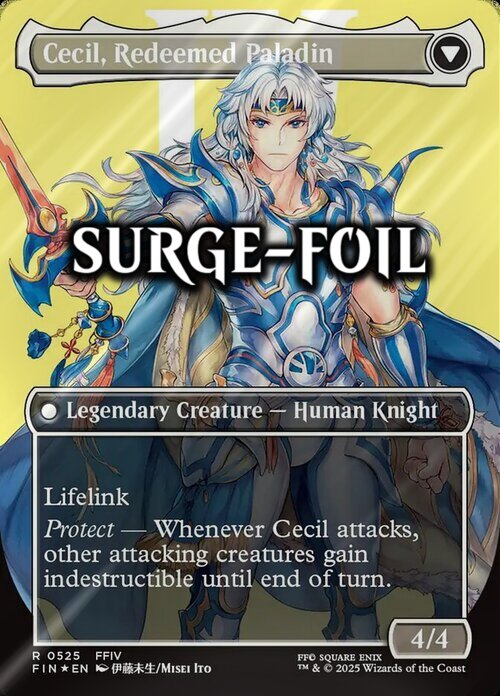 Cecil, Dark Knight // Cecil, Redeemed Paladin Parte Posterior