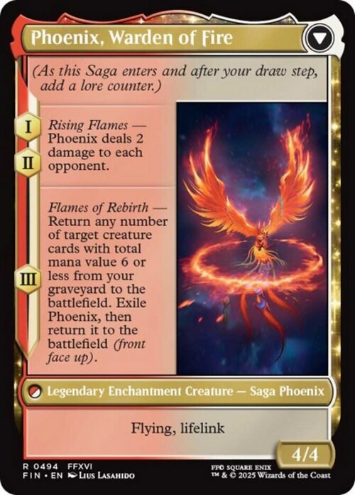 Joshua, Phoenix's Dominant // Phoenix, Warden of Fire Parte Posterior