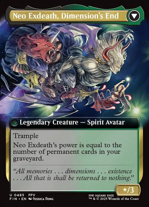 Exdeath, Void Warlock // Neo Exdeath, Dimension's End Card Back