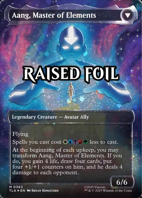 Avatar Aang // Aang, Master of Elements Parte Posterior