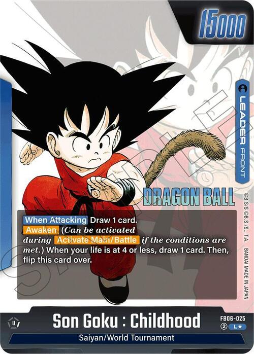 Son Goku : Childhood Card Back