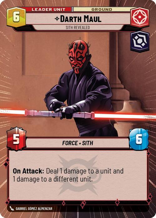 Darth Maul, sith revelado Parte Posterior