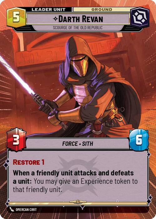 Darth Revan, Azote de la Antigua República Parte Posterior