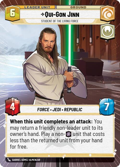 Qui-Gon Jinn, Estudioso de la Fuerza Viviente Parte Posterior