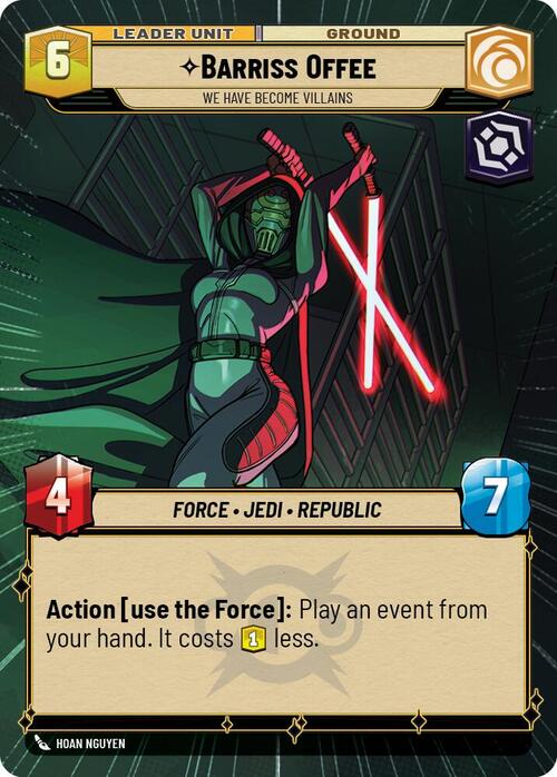 Barriss Offee, Somos los villanos Parte Posterior