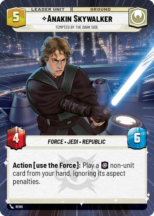 Anakin Skywalker, Tentado por el Lado Oscuro Parte Posterior