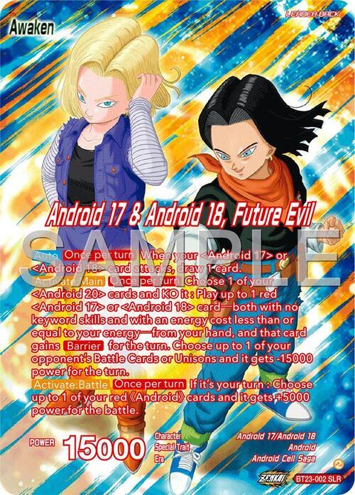 Android 17 & Android 18 // Android 17 & Android 18, Future Evil Card Back