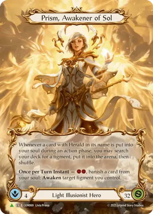Prism, Awakener of Sol Card Back