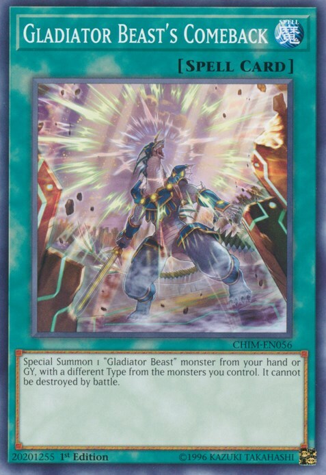Ritorno del Gladiatore Bestia Card Back