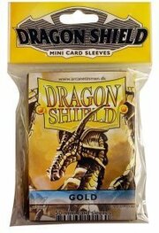 50 Small Dragon Shield Sleeves - Gold