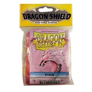 50 Small Dragon Shield Sleeves - Pink