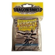 50 Small Dragon Shield Sleeves - Silver
