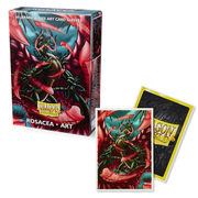 60 Small Dragon Shield Sleeves - Rosacea