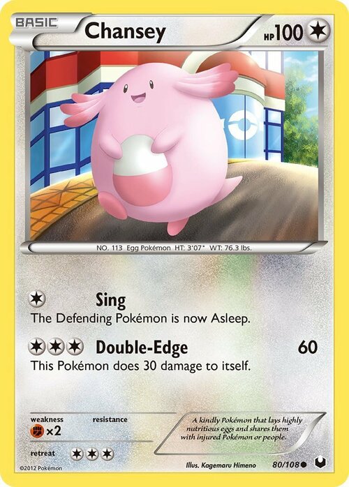Chansey Card Front