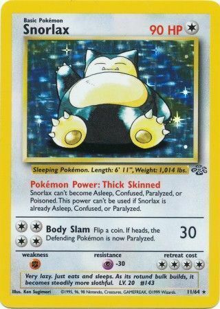 Snorlax Card Front