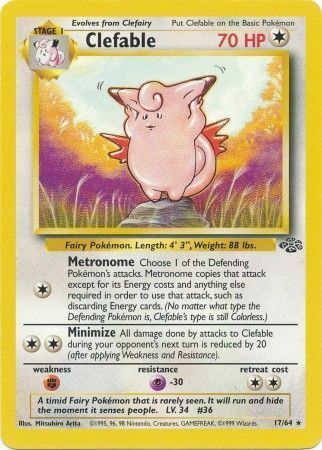 Clefable Card Front