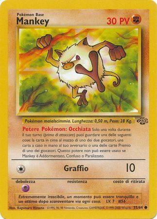 Mankey Card Front