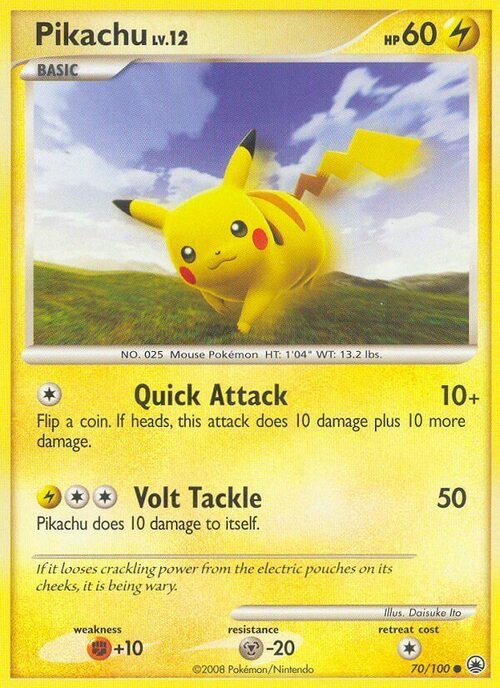 Pikachu Card Front