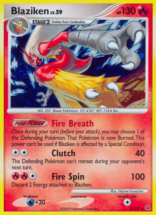 Blaziken Lv.59 Card Front