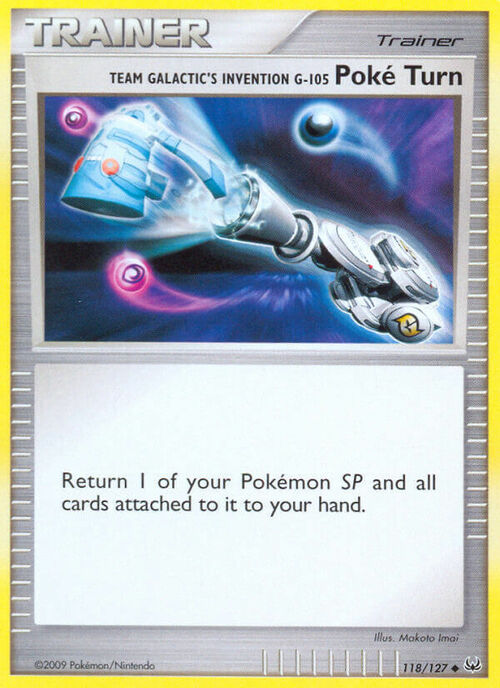 Team Galactic's Invention G-105 Poké Turn Card Front