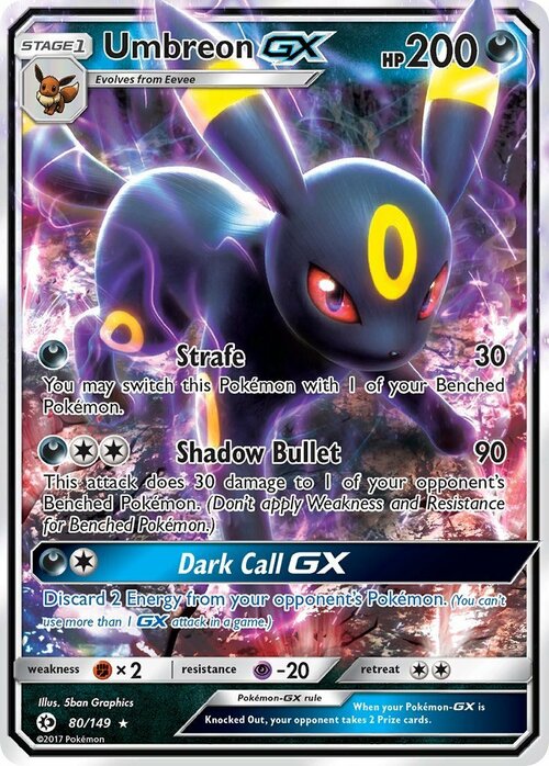 Umbreon GX Card Front