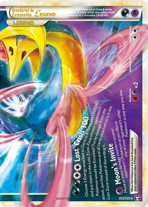 Darkrai & Cresselia Legend Card Front