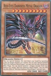 Drago Metallico Oscuro Occhi Rossi