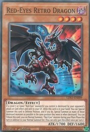 Drago Retro Occhi Rossi