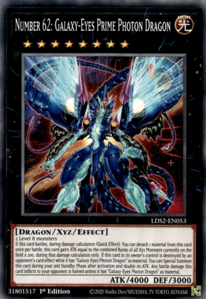 Numero 62: Drago Fotonico Primordiale Occhi Galattici Card Front